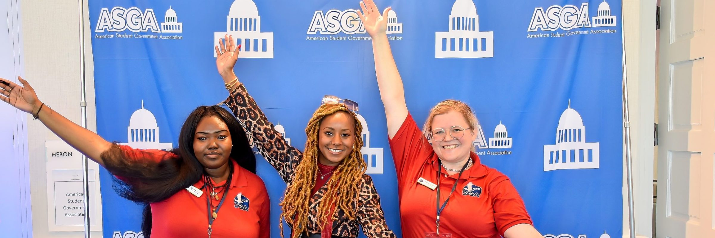 Student government officers at an ASGA conference